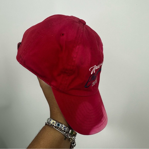 Atlanta Braves 2021 World Series Winner Custom Bleach Splatter Dad Hat OS - Picture 5 of 9